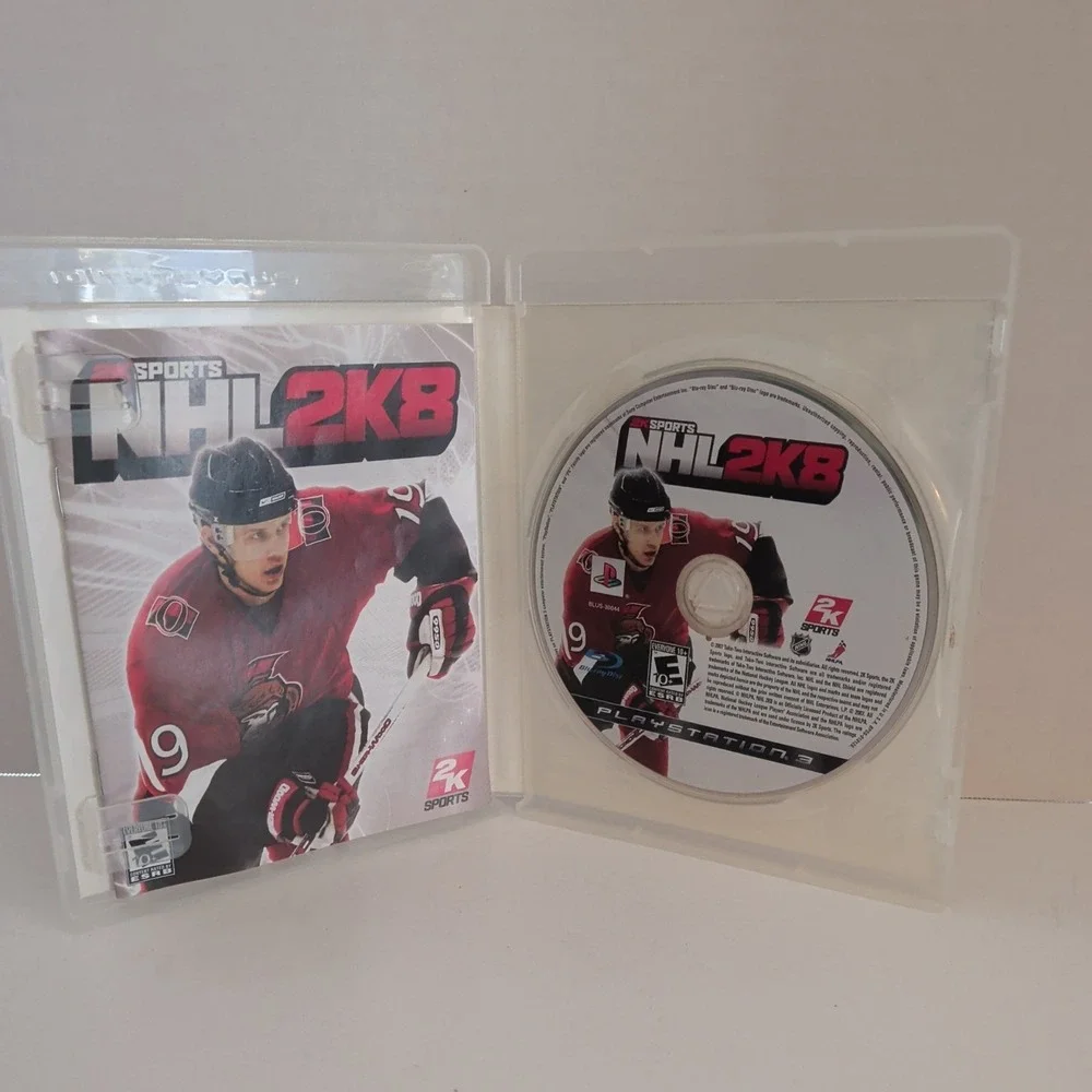 NHL 2K8 Sony PlayStation 3 PS3 2007 Complete CIB Hockey Video Game 2K Sports